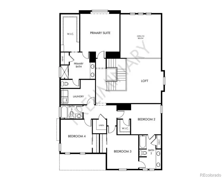 2D floor plan layout of this home in , Commerce City, CO (Image 3).