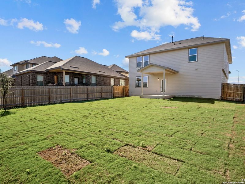 Exterior details and patio area of a home in Horizon Pointe, Converse (Image 18). Exterior details and patio area of a home in Horizon Pointe, Converse (Image 18).