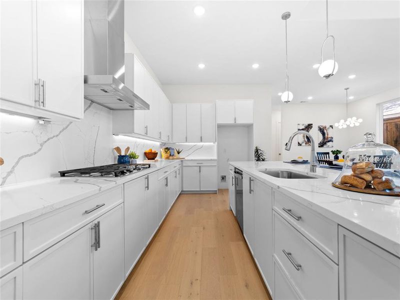 Furnished interior view inside a new home in , Dallas (Image 9).