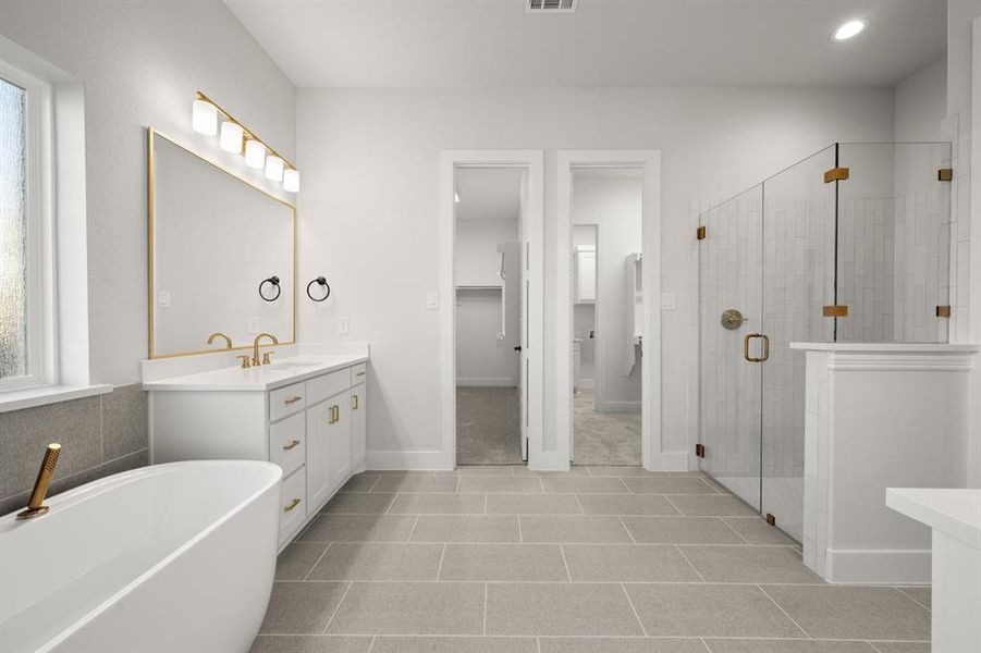 Furnished interior view inside a new home in Hayes Crossing - Phase 2, Midlothian (Image 10).