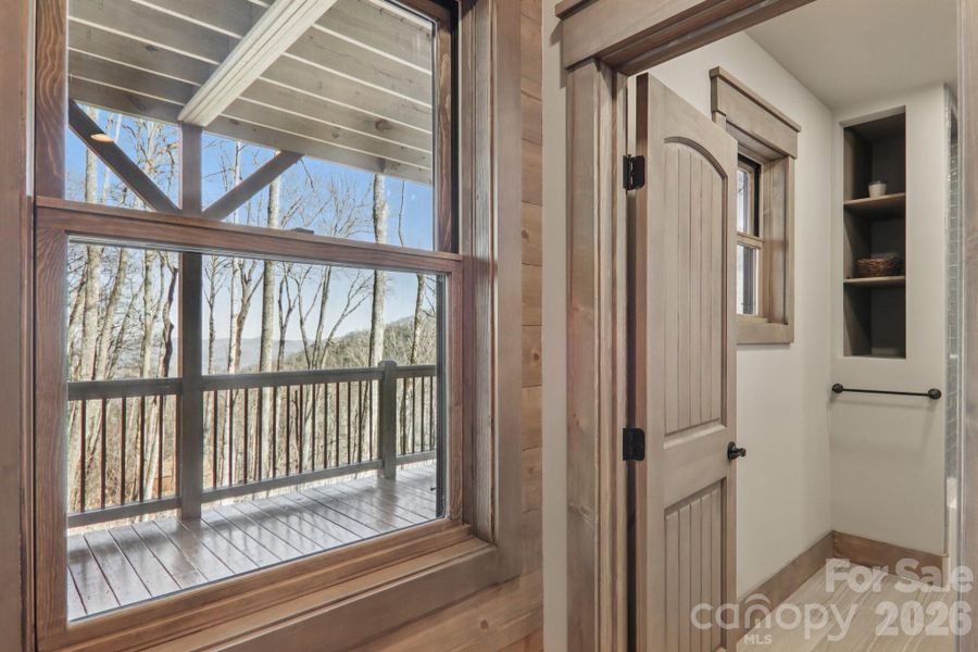 Exterior details and patio area of a home in , Maggie Valley (Image 28).