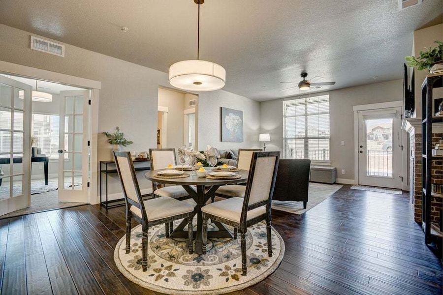 Dining Area - Previous Cambridge Floor Plan - Finishes May Vary