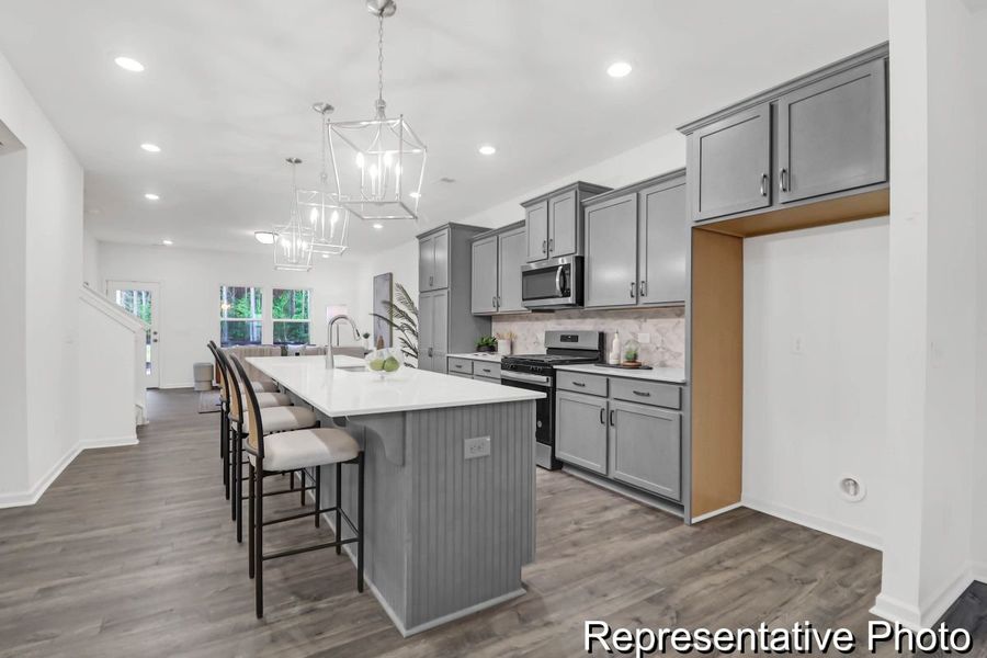 Furnished interior view inside a new home in Homecoming, Ravenel (Image 2). Furnished interior view inside a new home in Homecoming, Ravenel (Image 2).