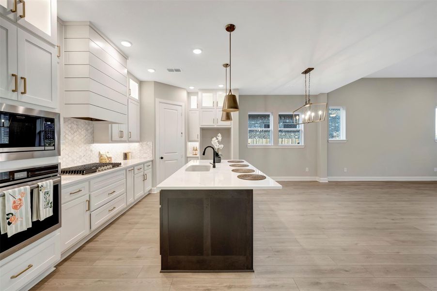 Furnished interior view inside a new home in Grange 45' Homesites, Katy (Image 9).