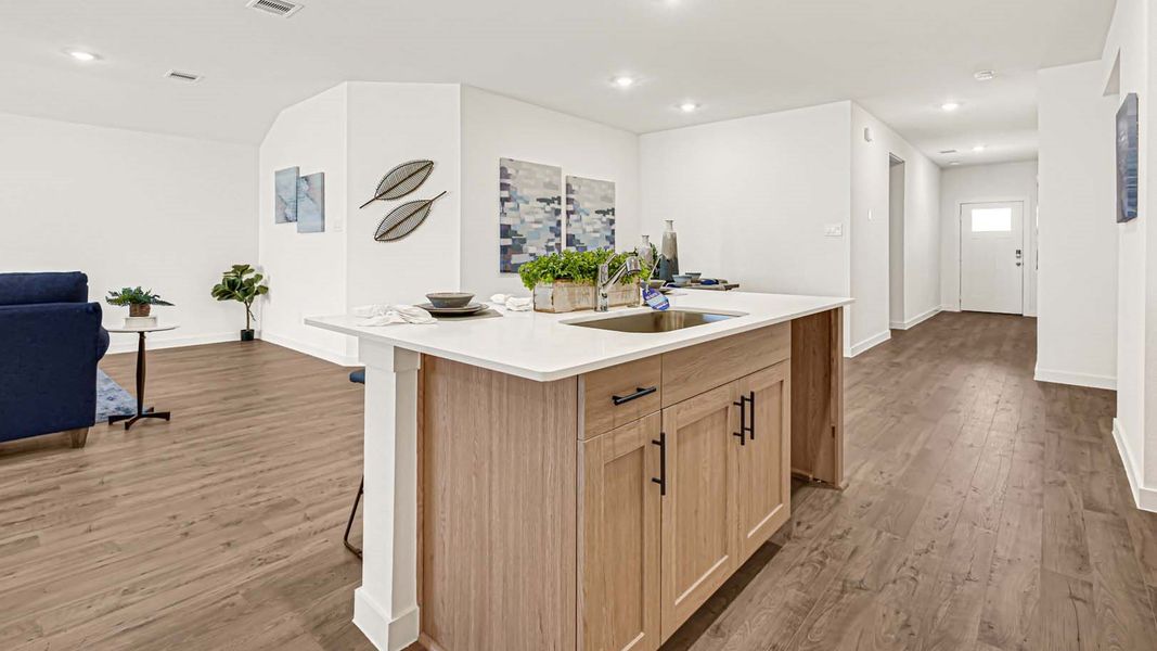 Furnished interior view inside a new home in Tamarron, Fulshear (Image 10).