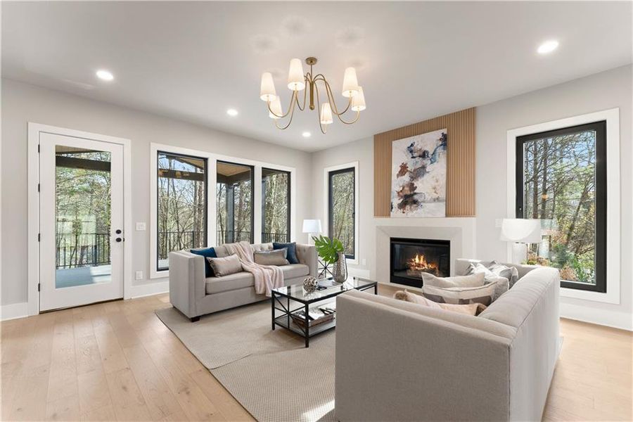 Furnished interior view inside a new home in , Cumming (Image 19).