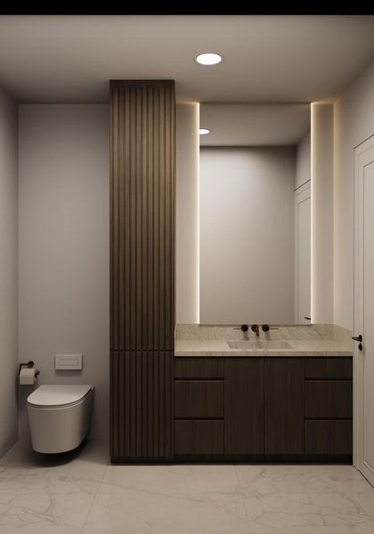 Furnished interior view inside a new home in , Spring (Image 30).