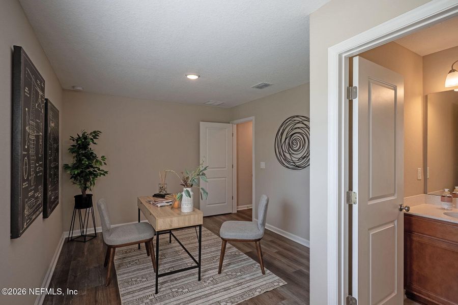 Furnished interior view inside a new home in Edinburgh Village, Jacksonville (Image 37).
