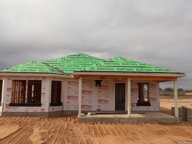 In-progress construction of a new home in Hickory Ridge, Elmendorf, TX (Image 18). In-progress construction of a new home in Hickory Ridge, Elmendorf, TX (Image 18).
