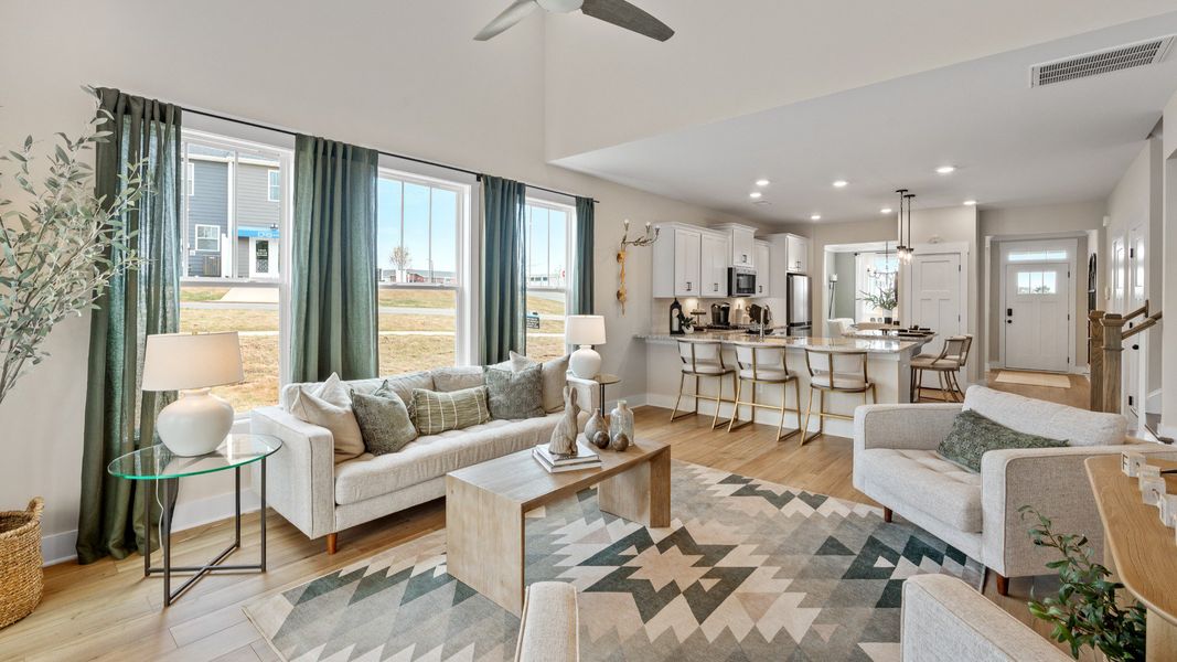 Representative furnished interior of a home built from the Finley by DRB Homes in Iris Meadows, Moore (Image 19).