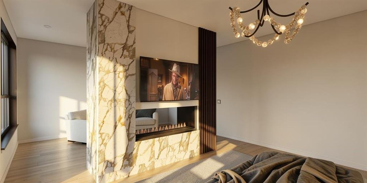 Furnished interior view inside a new home in , Dallas (Image 8).