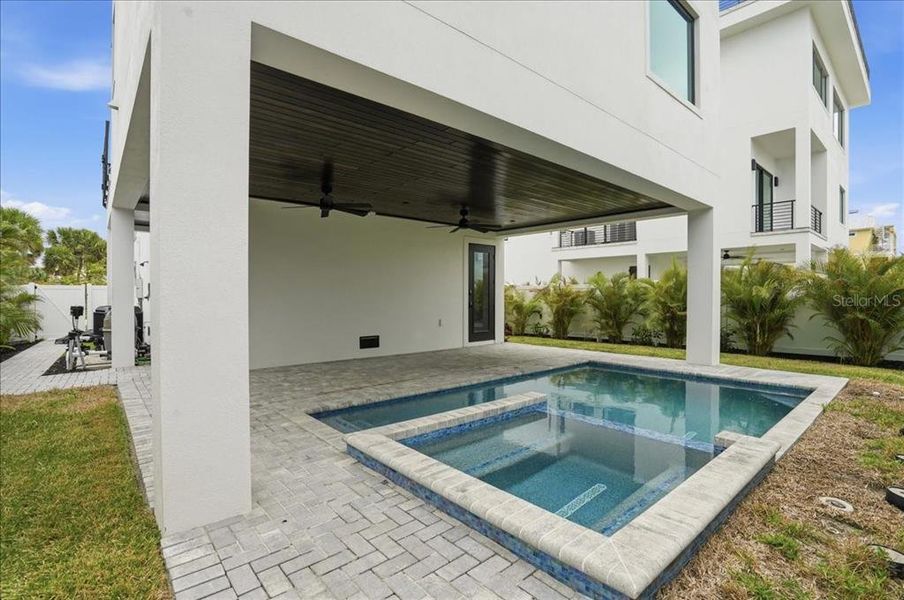 Exterior details and patio area of a home in , Englewood (Image 40).