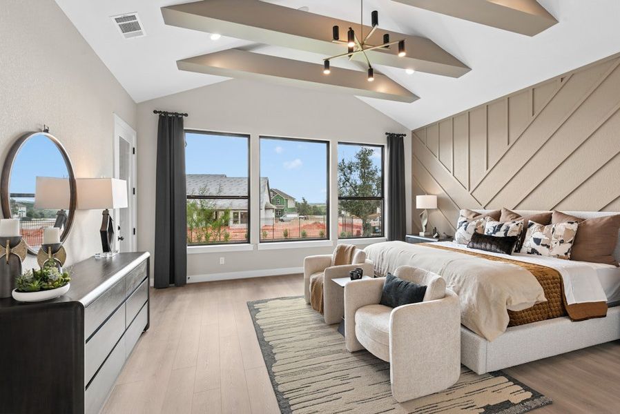 Representative furnished interior of a home built from the Emory by Scott Felder Homes in Leander Estates, Leander (Image 30).