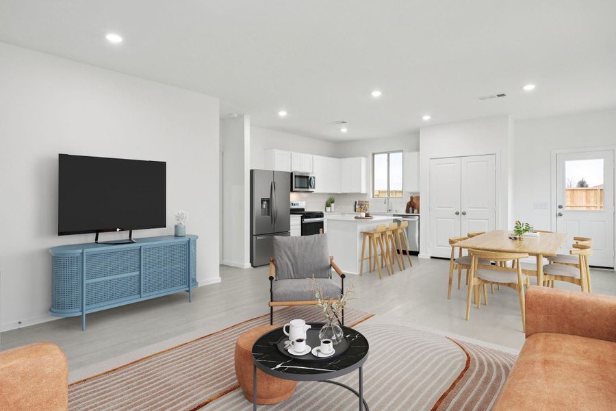 Furnished interior view inside a new home in Crosby Farms, Crosby (Image 12). Furnished interior view inside a new home in Crosby Farms, Crosby (Image 12).