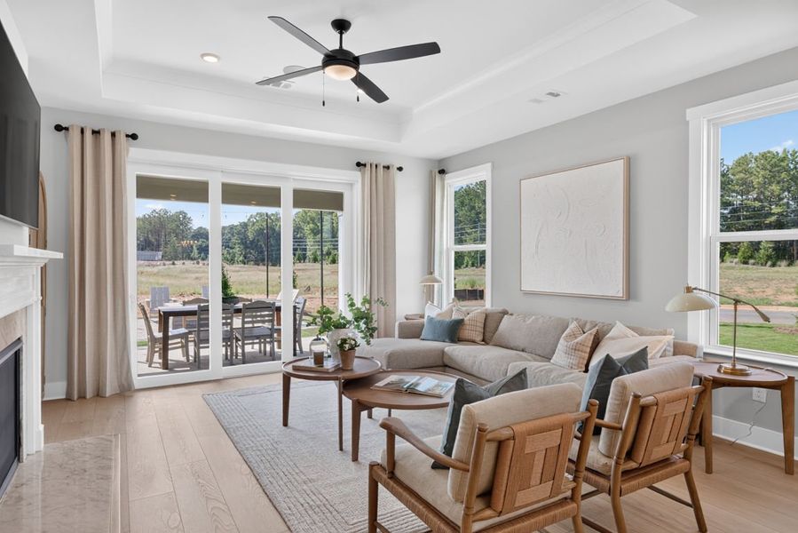 Representative furnished interior of a home built from the Mainstay by Pulte Homes in Everhour, Newnan (Image 44).