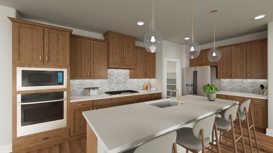 Representative furnished interior of a home built from the Laurel by Tri Pointe Homes in The Retreat at Harvest, Argyle (Image 28).