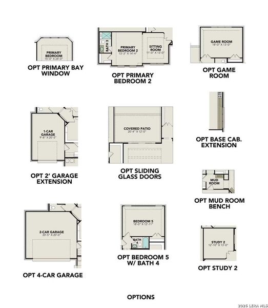 2D floor plan layout of this home in Potranco Oaks, Castroville, TX (Image 4).