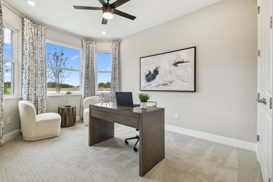Representative furnished interior of a home built from the 50' Sweetwater by William Ryan Homes in Tamarack at Two Rivers, Zephyrhills (Image 15).