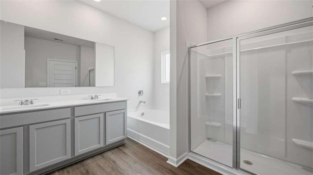 Furnished interior view inside a new home in The Preserve at Agricultural Village, Perry (Image 9).