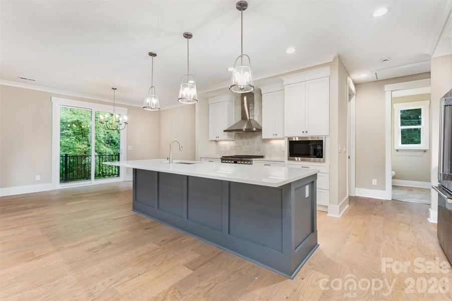 Kitchen, Dining, Breakfast Area and walkout BBQ deck