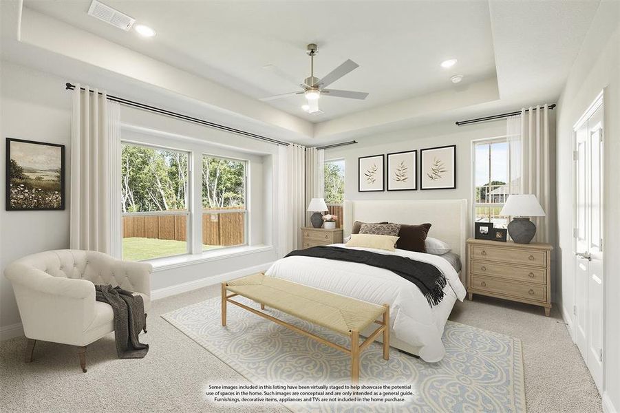 Furnished interior view inside a new home in Sunset Ridge, Alvarado (Image 18).