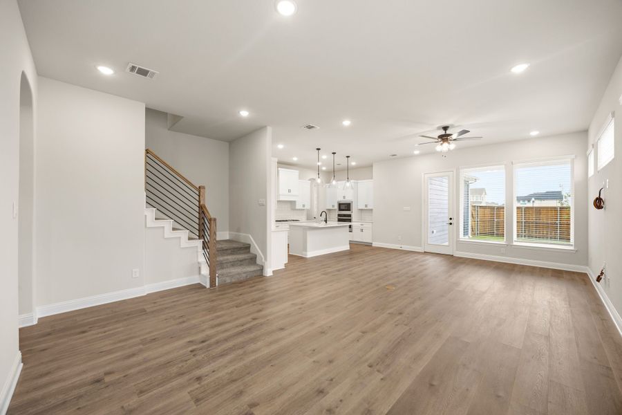 Representative unfurnished interior of a home built from the Peyton III by Cambridge Homes in Lake Park, Rowlett (Image 13).