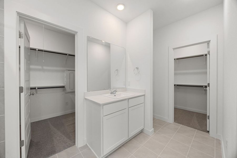 Representative furnished interior of a home built from the Brazos | Prairie Winds by Trophy Signature Homes in Prairie Winds, Hutto (Image 10).