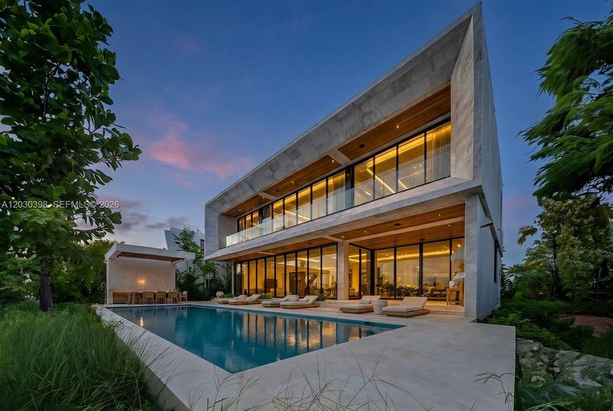 Exterior details and patio area of a home in , Miami Beach (Image 26).