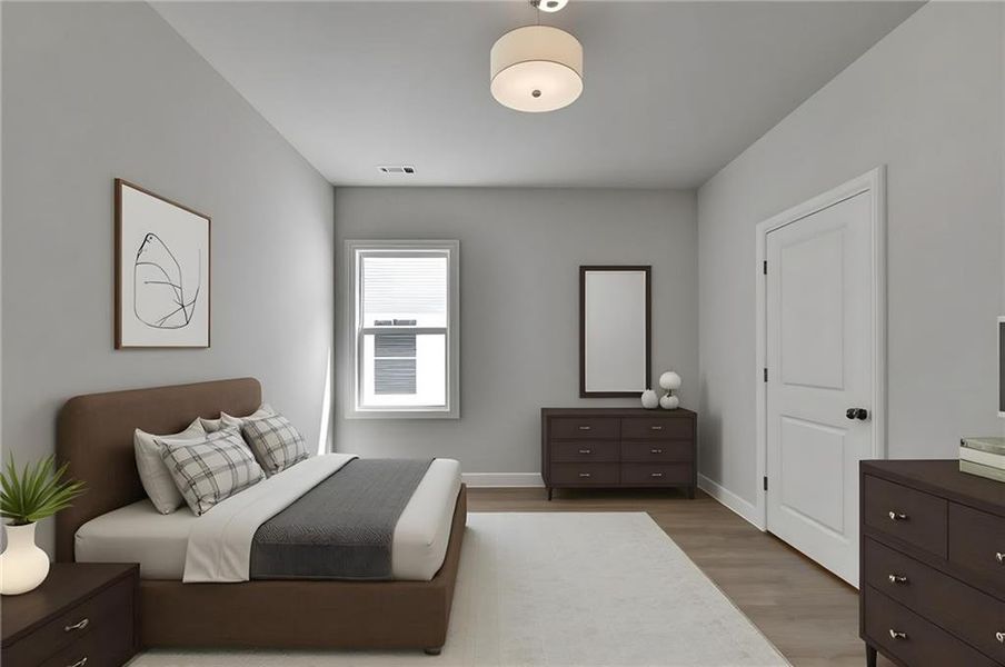 Furnished interior view inside a new home in , Suwanee (Image 36).
