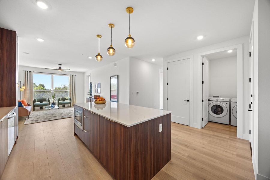 Furnished interior view inside a new home in , Austin (Image 5). Furnished interior view inside a new home in , Austin (Image 5).