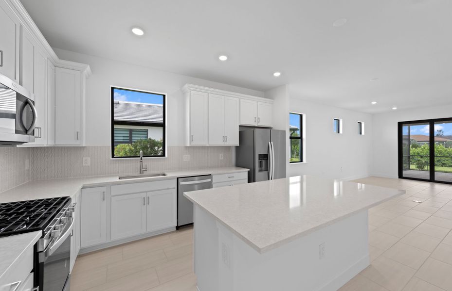 Chef-inspired kitchen with designer finishes Chef-inspired kitchen with designer finishes