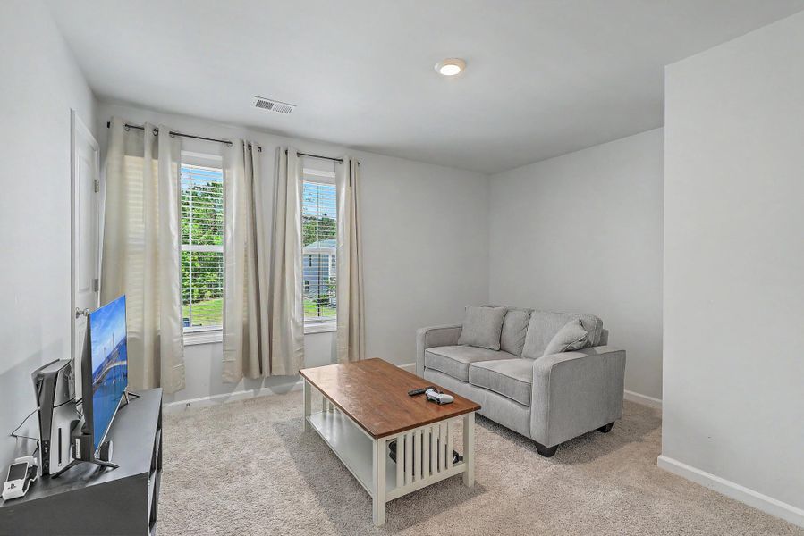 Furnished interior view inside a new home in Petterson Meadows, Summerville (Image 34). Furnished interior view inside a new home in Petterson Meadows, Summerville (Image 34).