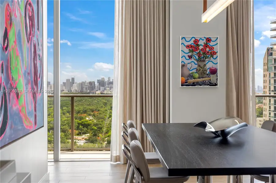 Furnished interior view inside a new home in , Miami (Image 37).
