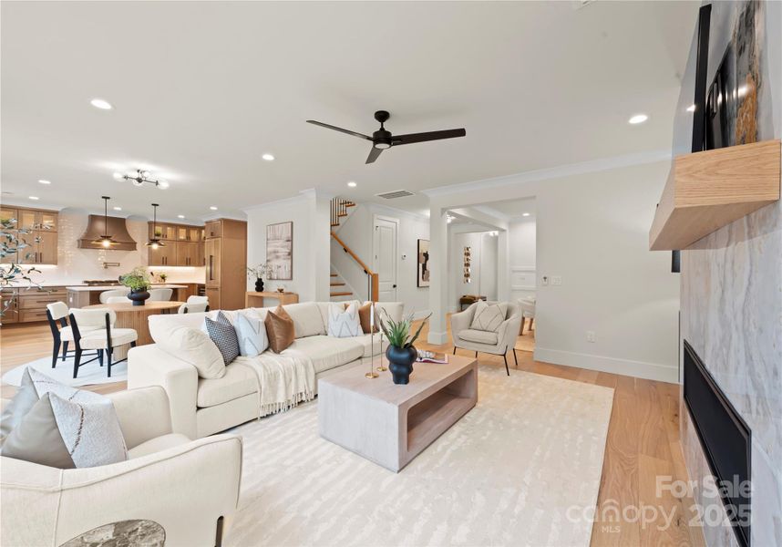 Furnished interior view inside a new home in , Charlotte (Image 16).