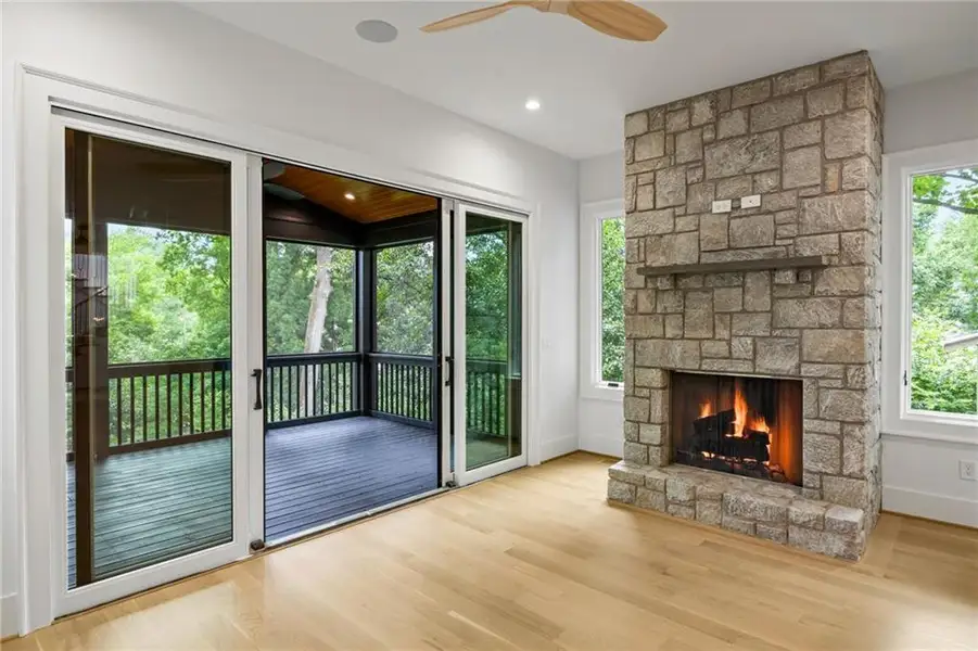 Exterior details and patio area of a home in , Atlanta (Image 32). Exterior details and patio area of a home in , Atlanta (Image 32).