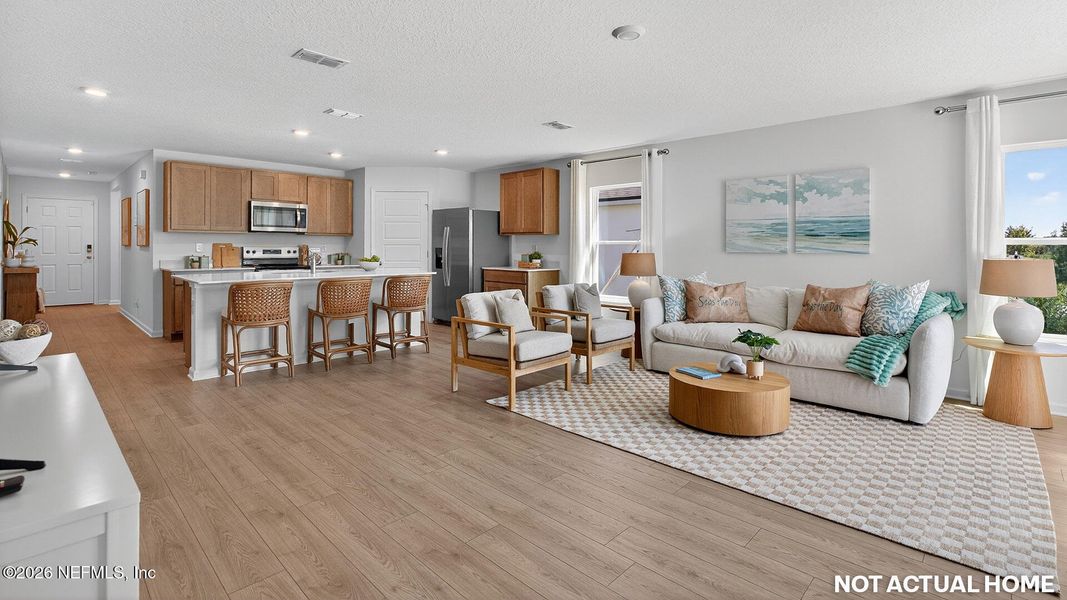 Furnished interior view inside a new home in Sawmill Branch, Palm Coast (Image 10).
