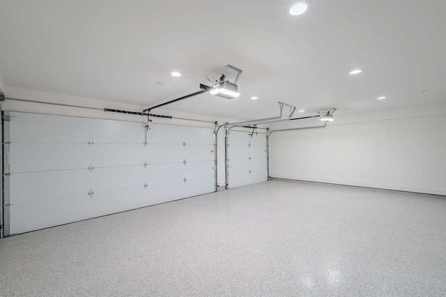 3 car garage with recessed lighting and a garage door opener 3 car garage with recessed lighting and a garage door opener