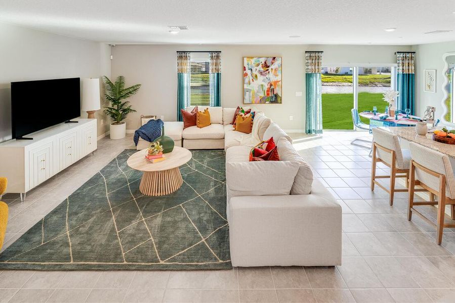 Furnished interior view inside a new home in Palm Wind, Hudson (Image 11).