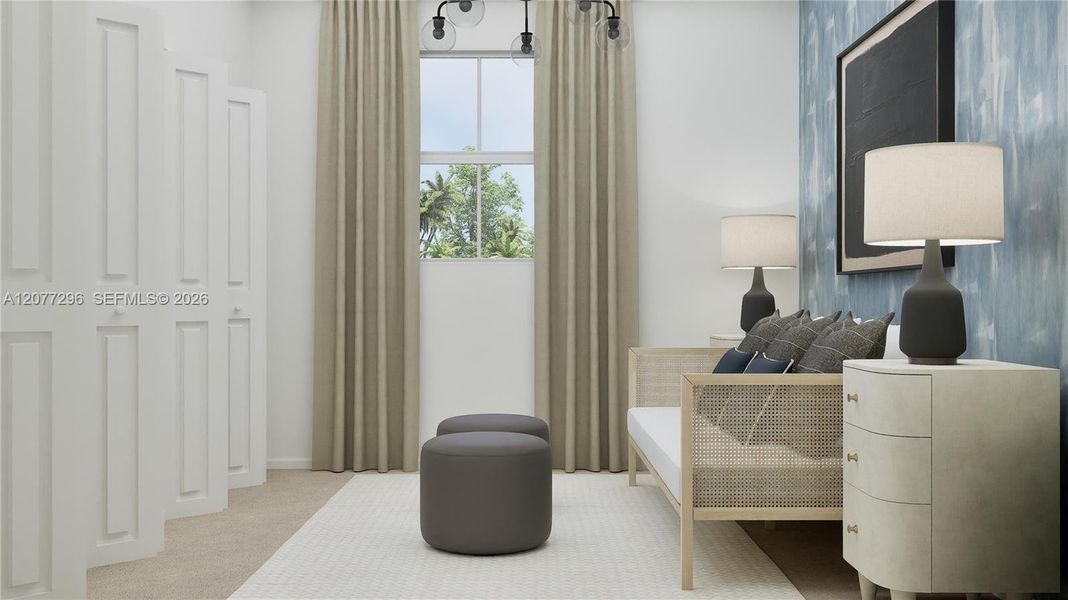 Furnished interior view inside a new home in , Florida City (Image 11). Furnished interior view inside a new home in , Florida City (Image 11).