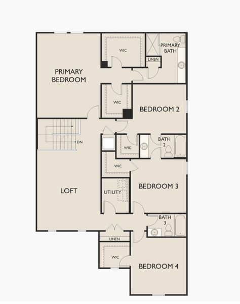 2D floor plan layout of this home in Skyline Village, San Tan Valley, AZ (Image 3).