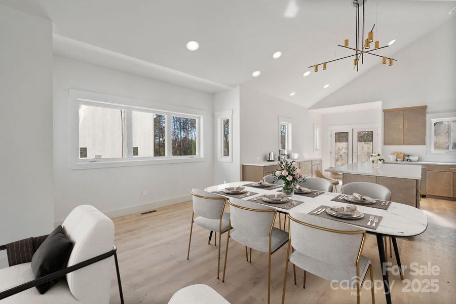 Furnished interior view inside a new home in , Hickory (Image 9).