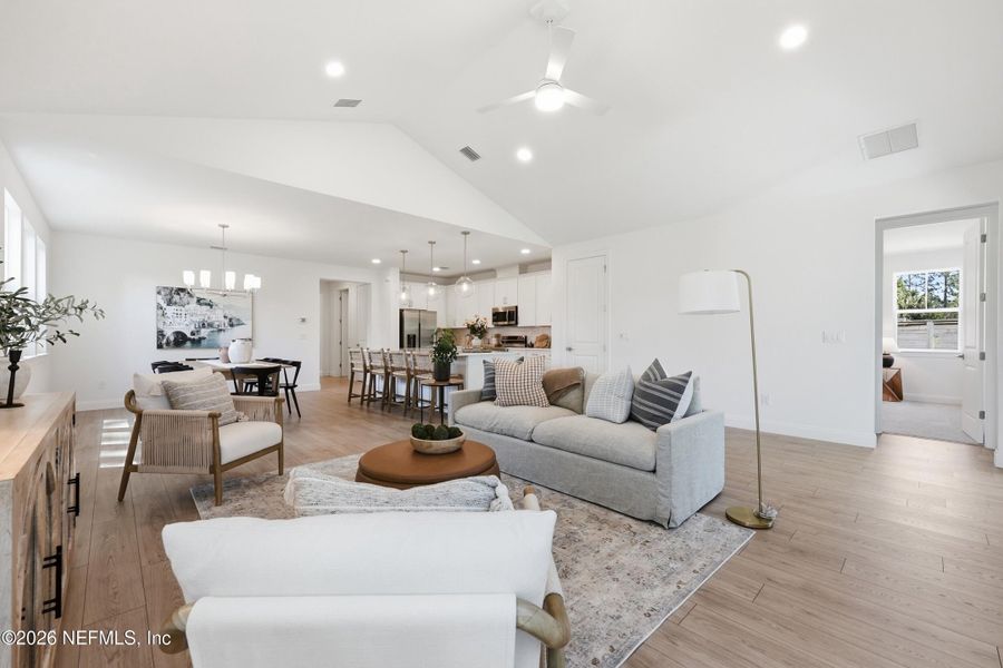 Furnished interior view inside a new home in Palm Coast Homes, Palm Coast (Image 14).