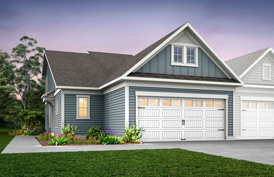 Representative exterior photo of a completed home built from the Cranbrook by Pulte Homes in Southport Meadows, Southport, NC (Image 17).