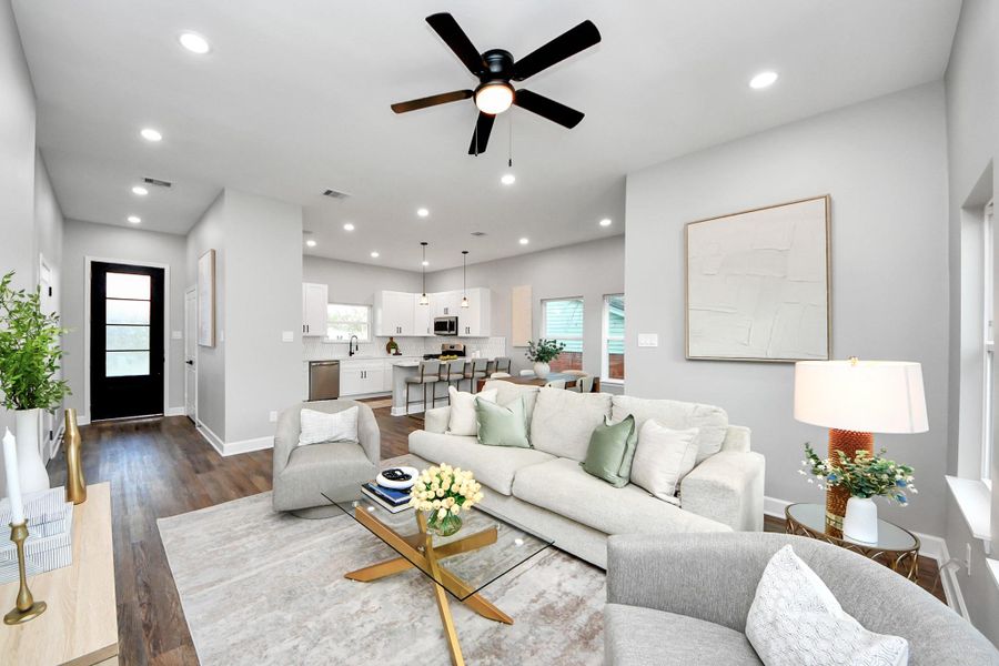 Furnished interior view inside a new home in , Houston (Image 20).