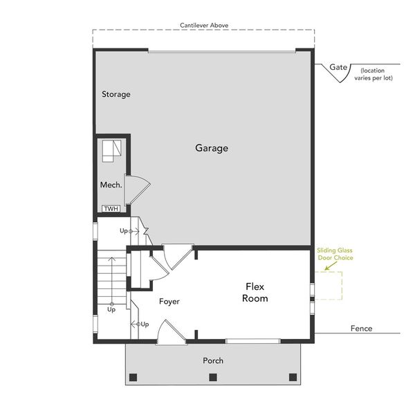 2D floor plan layout of this home in Banning Lewis Ranch - New Homes Colorado Springs, Colorado Springs, CO (Image 2). 2D floor plan layout of this home in Banning Lewis Ranch - New Homes Colorado Springs, Colorado Springs, CO (Image 2).
