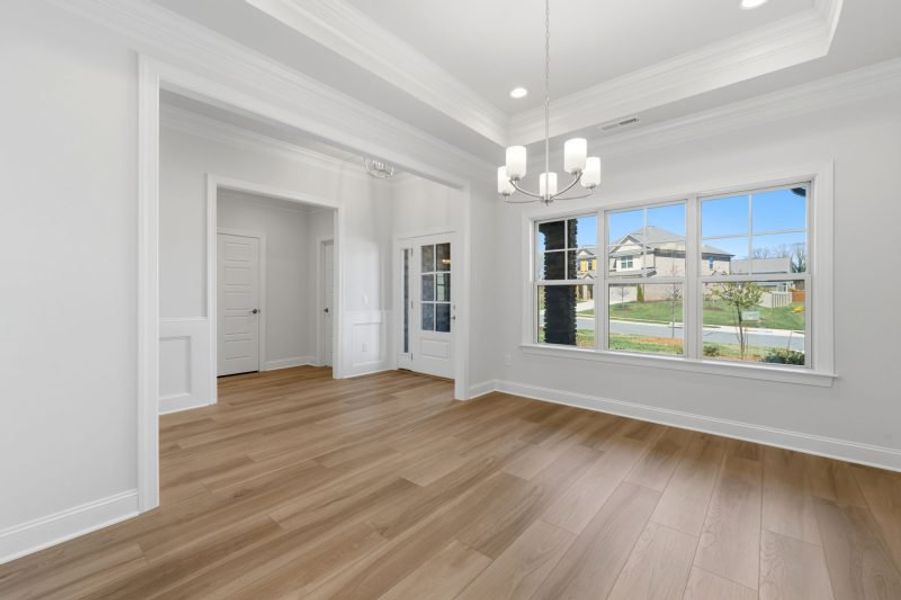 Representative unfurnished interior of a home built from the Cosmopolitan by Keystone Homes NC in Weybridge, Burlington (Image 84). Representative unfurnished interior of a home built from the Cosmopolitan by Keystone Homes NC in Weybridge, Burlington (Image 84).