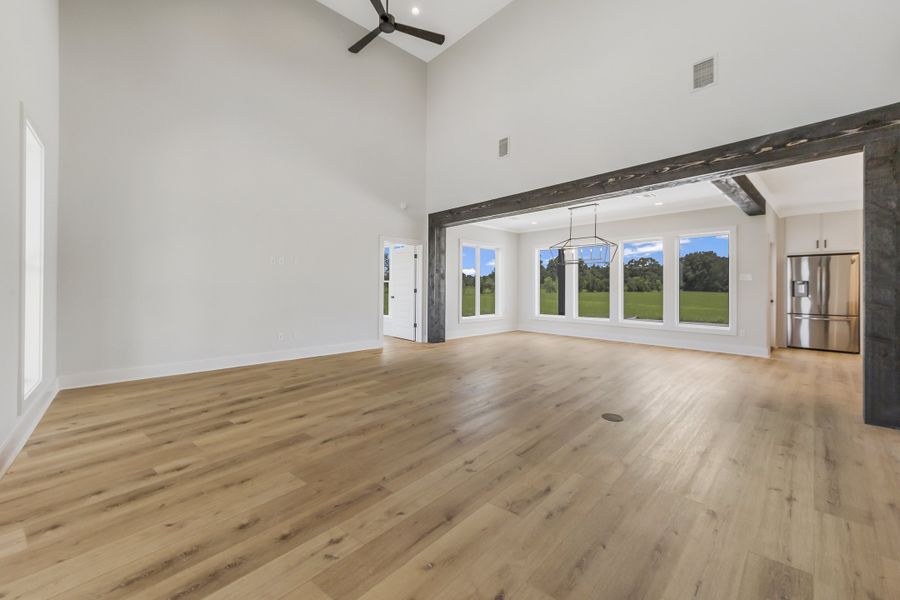 Representative unfurnished interior of a home built from the The Evangeline by Manuel Builders in Chapel Bend, Montgomery (Image 14). Representative unfurnished interior of a home built from the The Evangeline by Manuel Builders in Chapel Bend, Montgomery (Image 14).