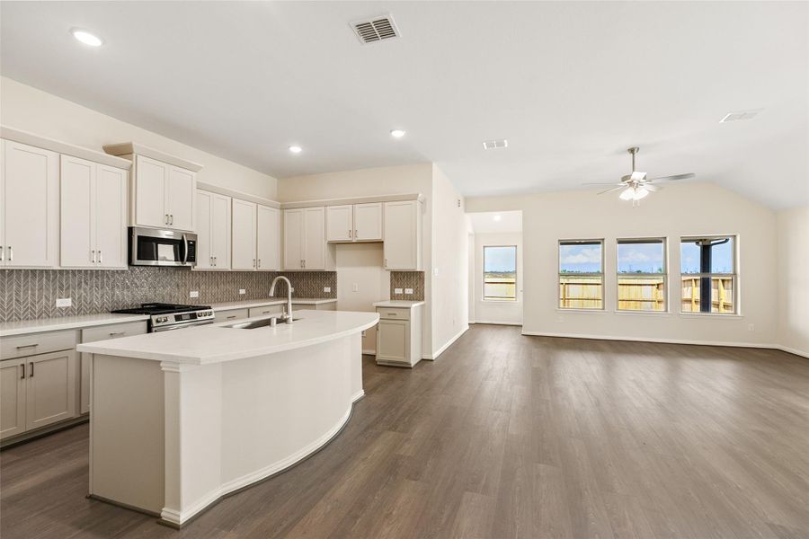 Furnished interior view inside a new home in Westland Ranch, League City (Image 16).