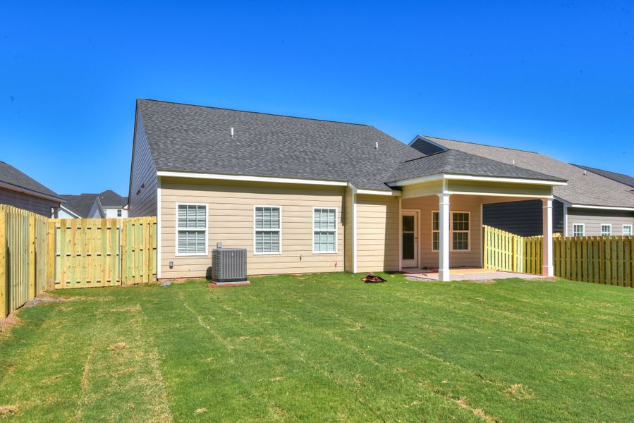 Exterior details and patio area of a home in The Sanctuary, Aiken (Image 19).