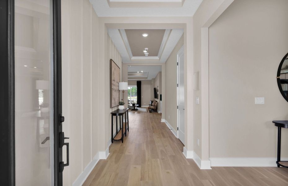 Furnished interior view inside a new home in The Landings at Saint Johns, St. Johns (Image 11).